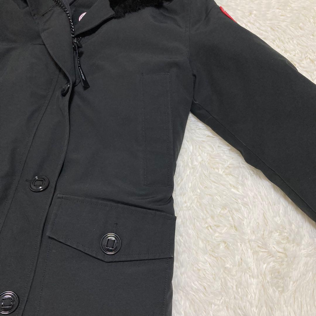 大人気 美品 カナダグース ダウンコート ブロンテ S リアルファー ブラック