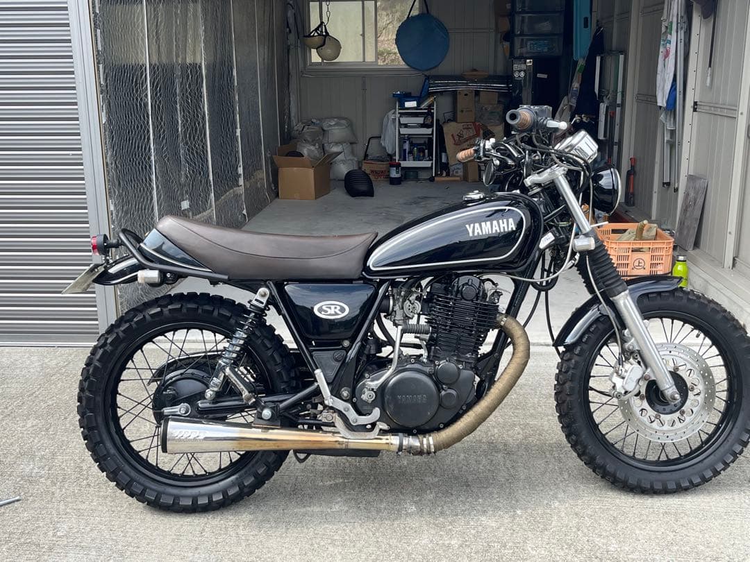 SR400 純正シート　エイジング