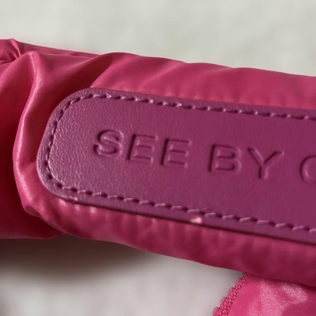 シーバイクロエナイロントートバッグ♡ふかふか♡ふわふわ♡ダウントートバッグ