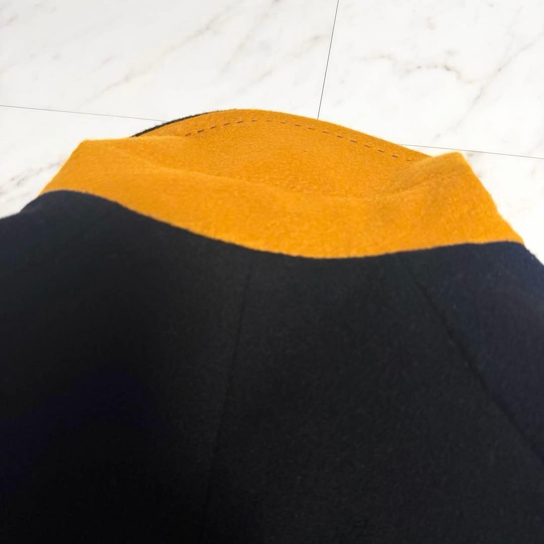 【美品✨️】ポールスミス ウール カシミヤ チェスター コート バイカラー 黒紺