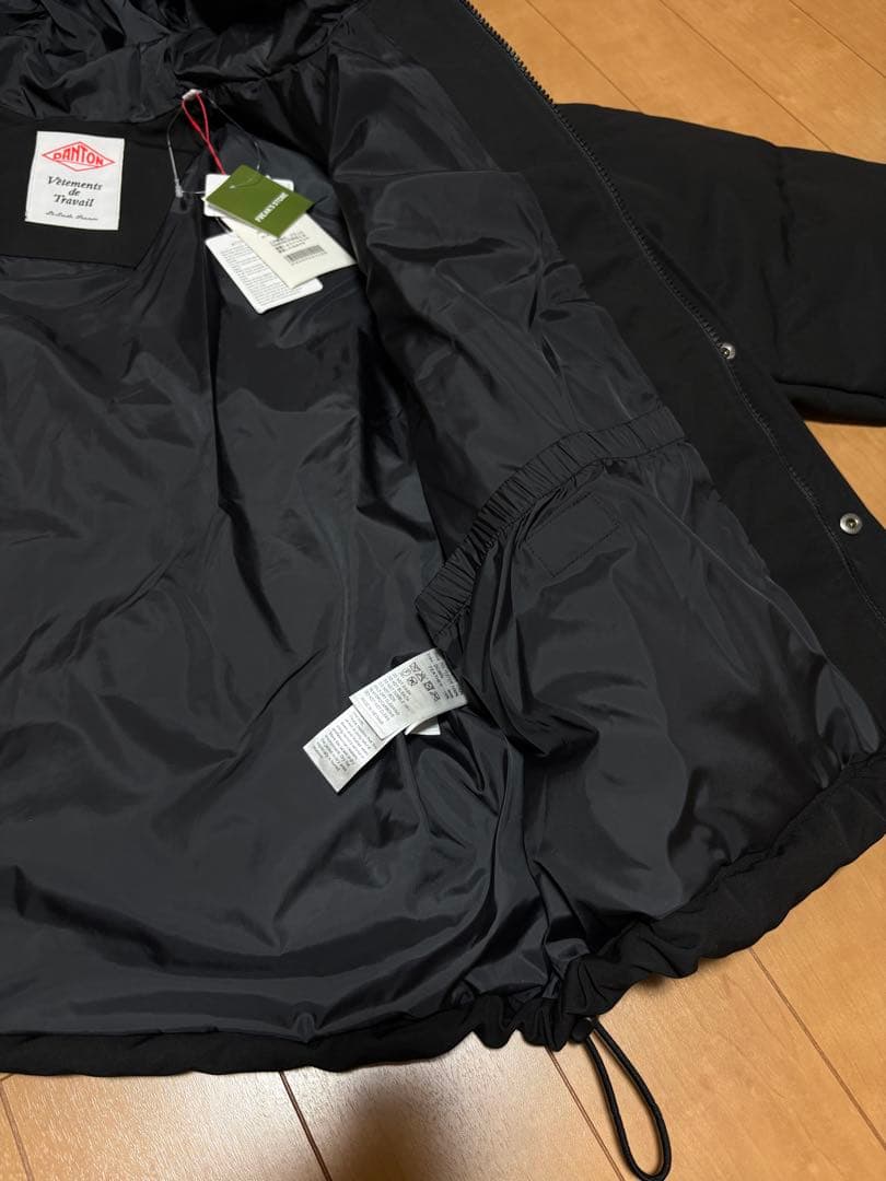 DOWN ダントン フード ダウンジャケット ブラック XS 新品タグ付