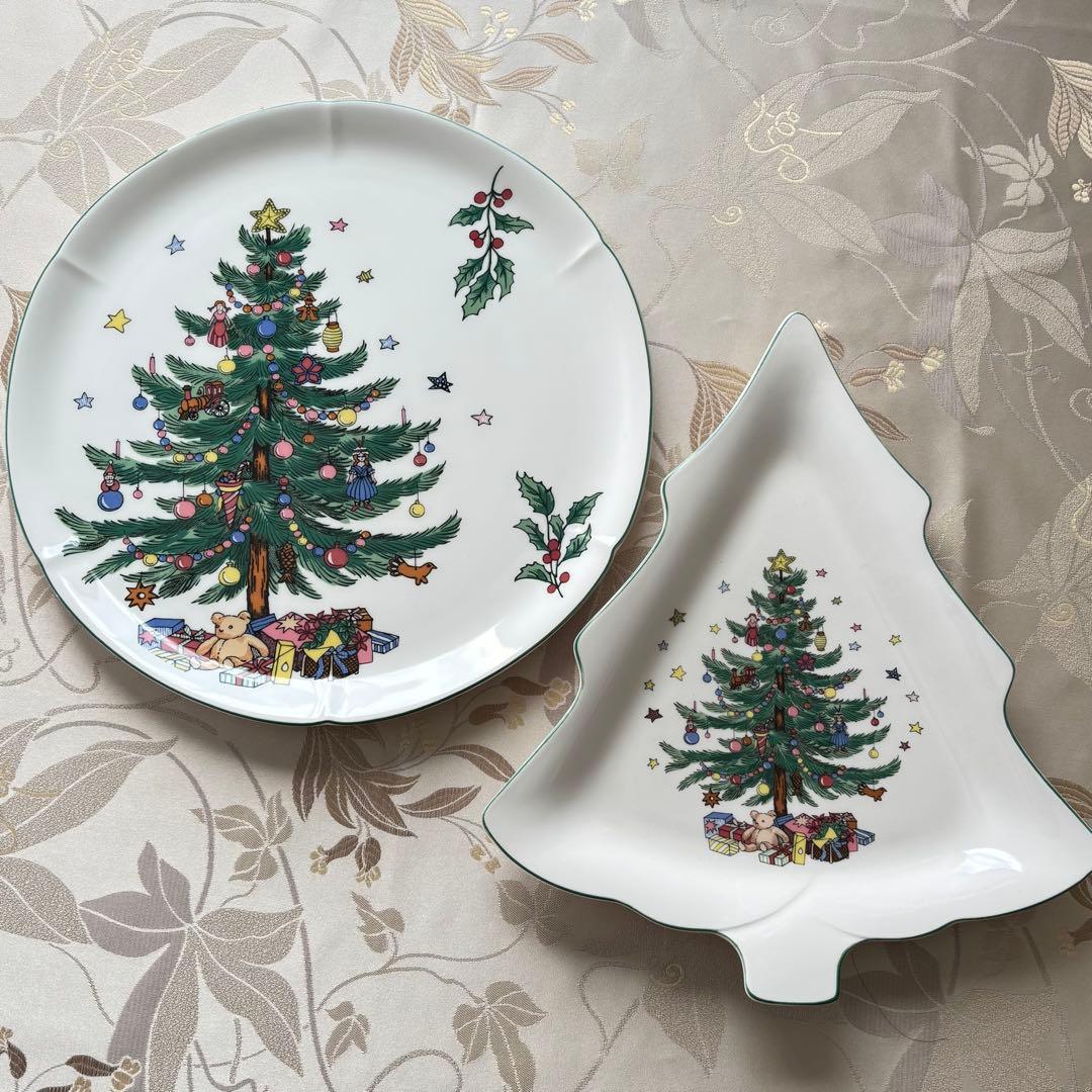 ニッコー　NIKKO クリスマスプレート　29.5㎝ 30㎝ 2枚セット