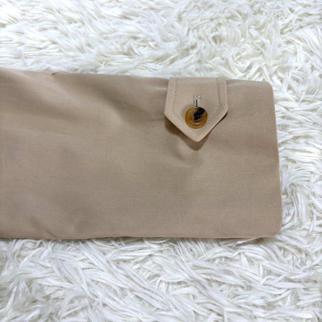 【極美品】バーバリーロンドン ステンカラーコート ベージュ　 ノバチェック L