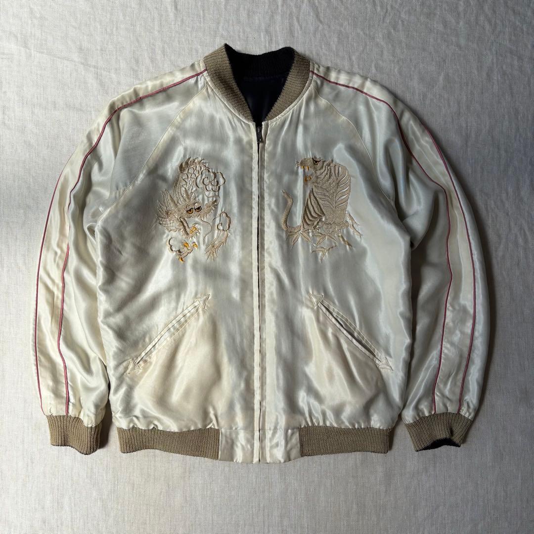 テーラー東洋 スカジャン WHITE EAGLE WHITE TIGER 黒