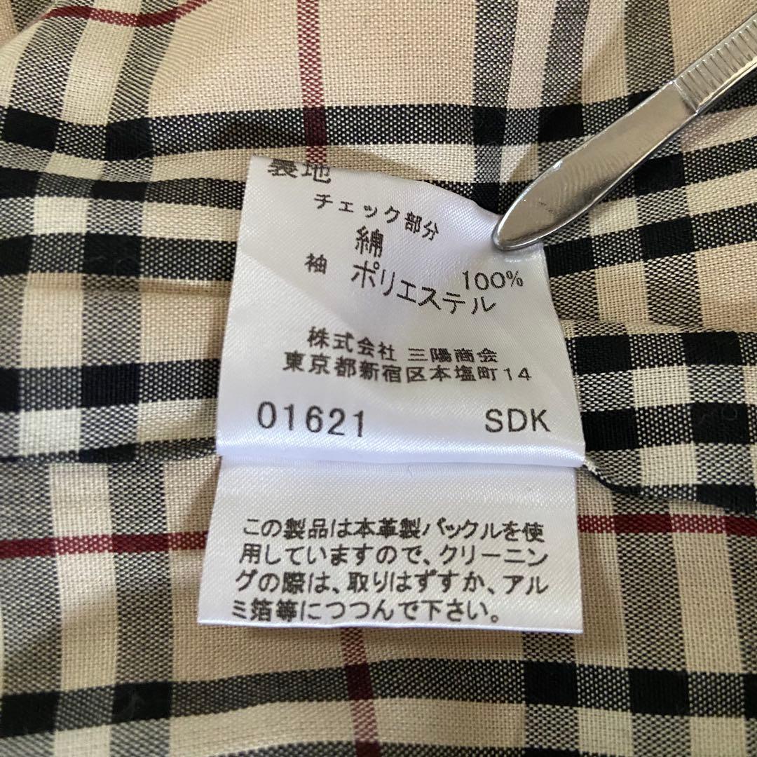 美品✨バーバリーロンドン ノバチェック ステンカラーショートコート Aライン L