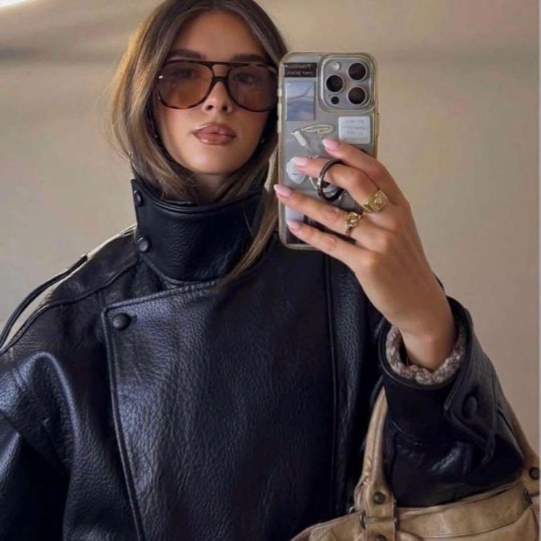 【ひろ様】ZARA ザラ♡フェイクレザージャケット♡L（11〜13号）