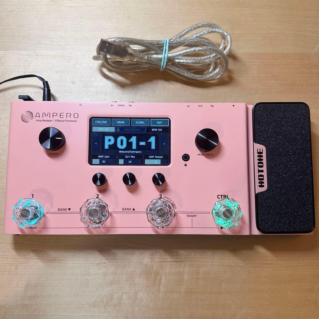 hotone ampero pink美品 ホットトーン マルチエフェクターピンク