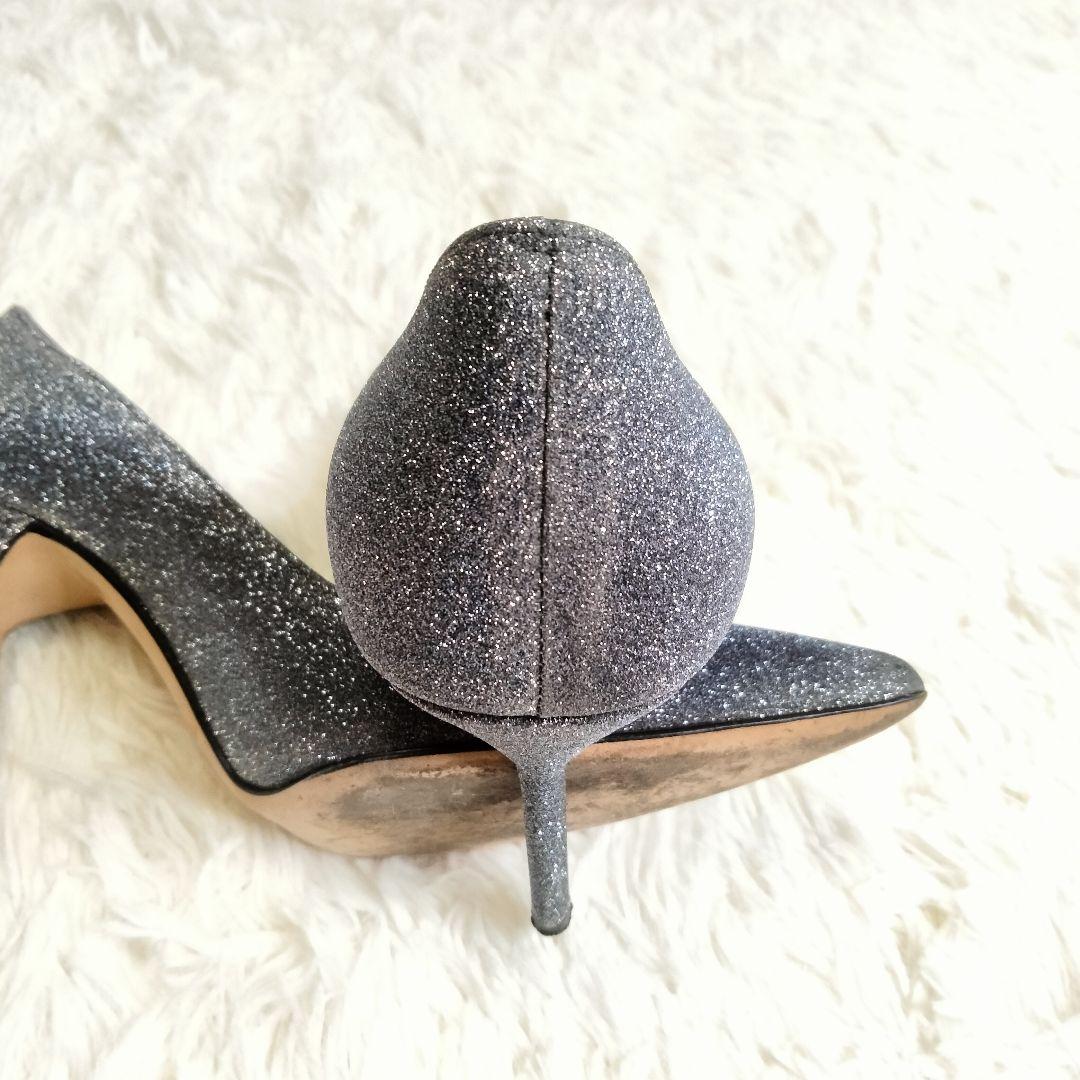 専用●【美品♡】マノロブラニク ポインテッドトゥパンプス シルバー グリッター