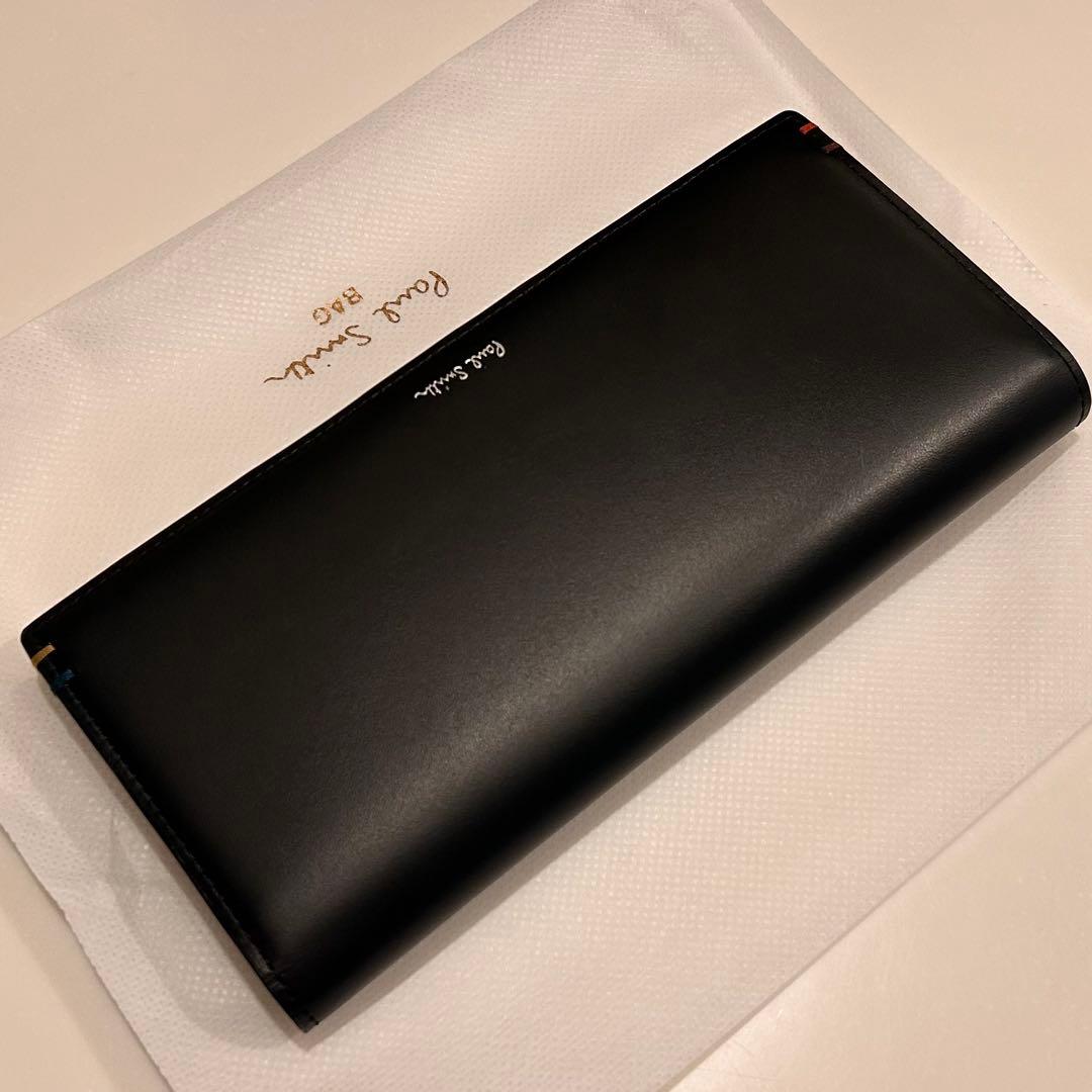 【新品・未使用】定価¥24,200 Paul Smith 長財布 ブラック
