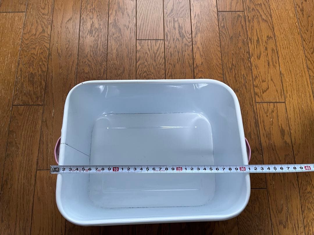 北欧さま専用　【未使用】角形ホーロ製ブレッドケース　ピンク　CAKES