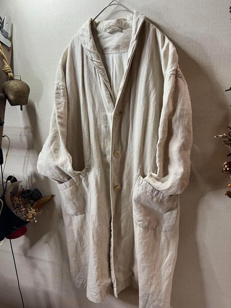 ★高品質！ナチュランnest robe厚手コットンリネンお洒落なコート