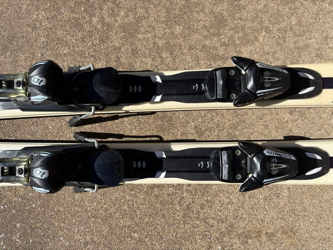 Salomon G KART 162cm スキーセット　ストック付き