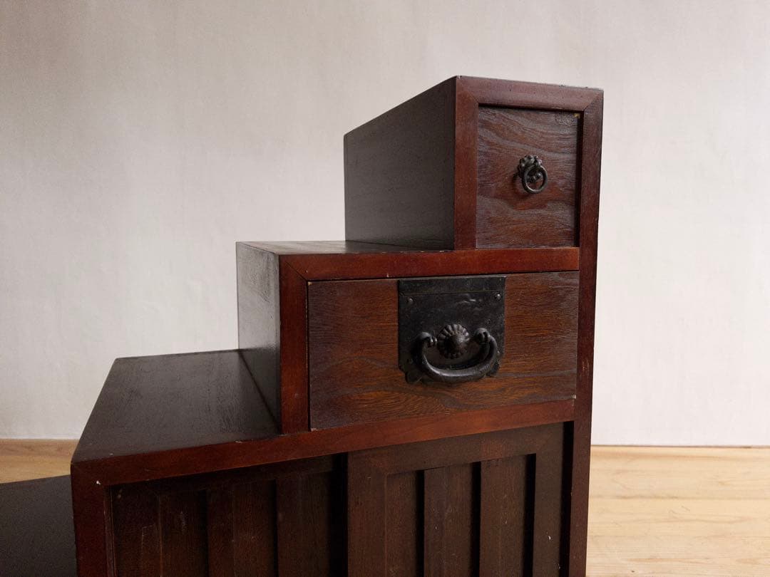 棚　階段　和風　古道具　古家具　和家具　ビンテージ　アンティーク　レトロ