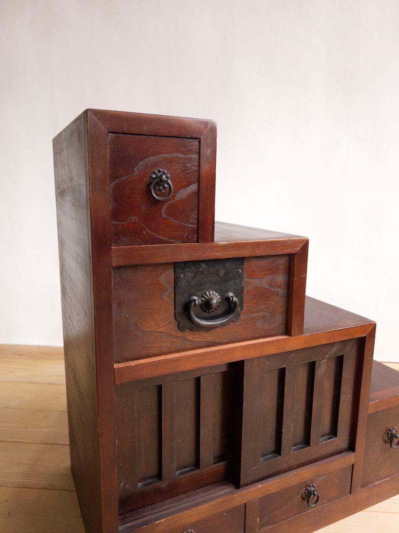 棚　階段　和風　古道具　古家具　和家具　ビンテージ　アンティーク　レトロ