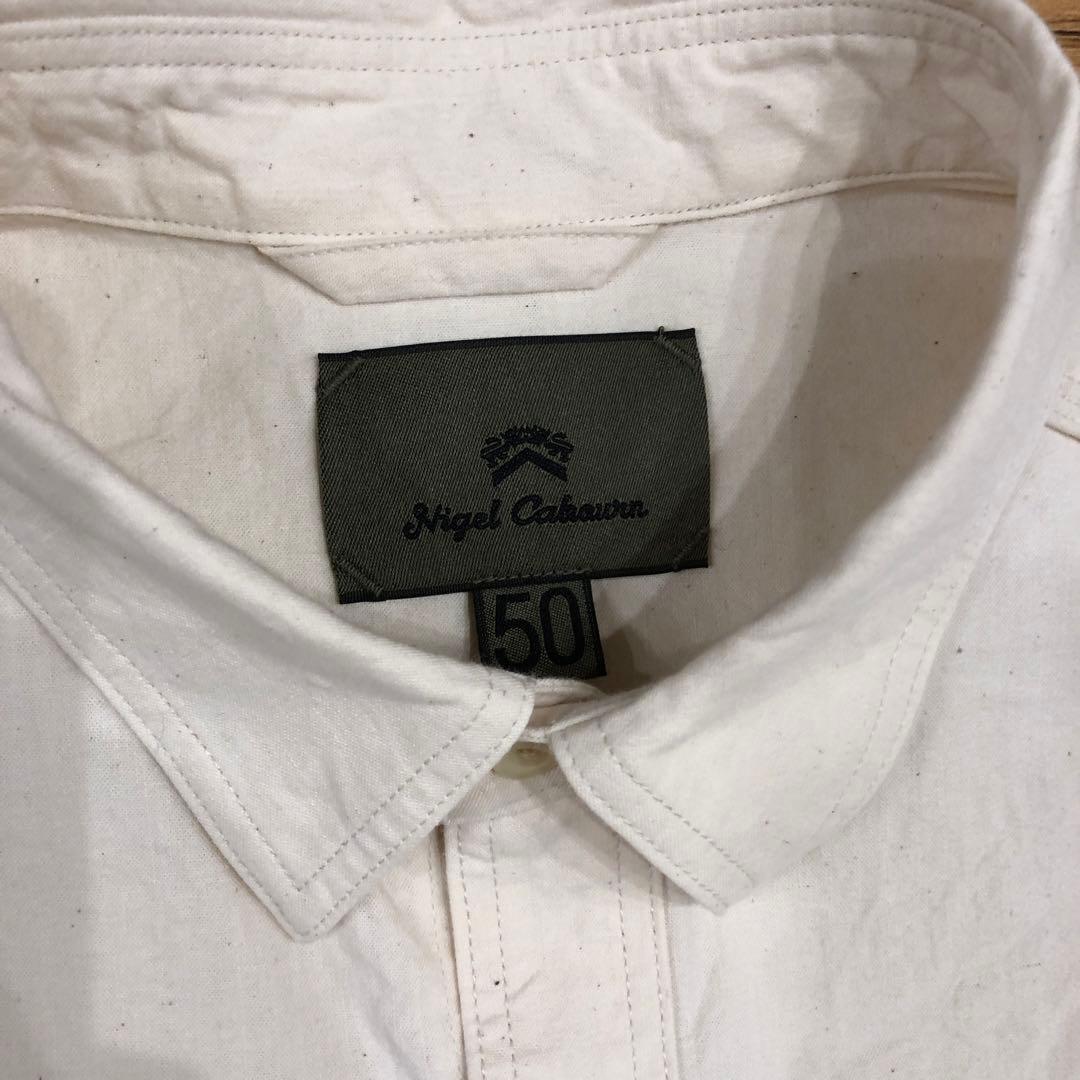 NIGEL CABOURN メディカルシャツ アイボリー ナイジェルケーボン