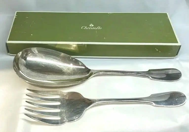 クリストフル　CHRISTOFLE ①　サーバースプーン&フォークセット