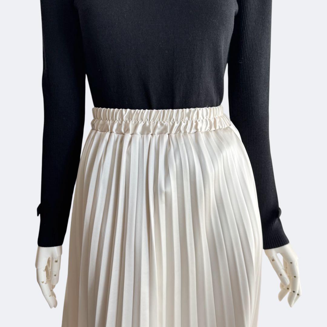 M’S GRACY＊フリルハイネックニット ブラック 上品 ウール