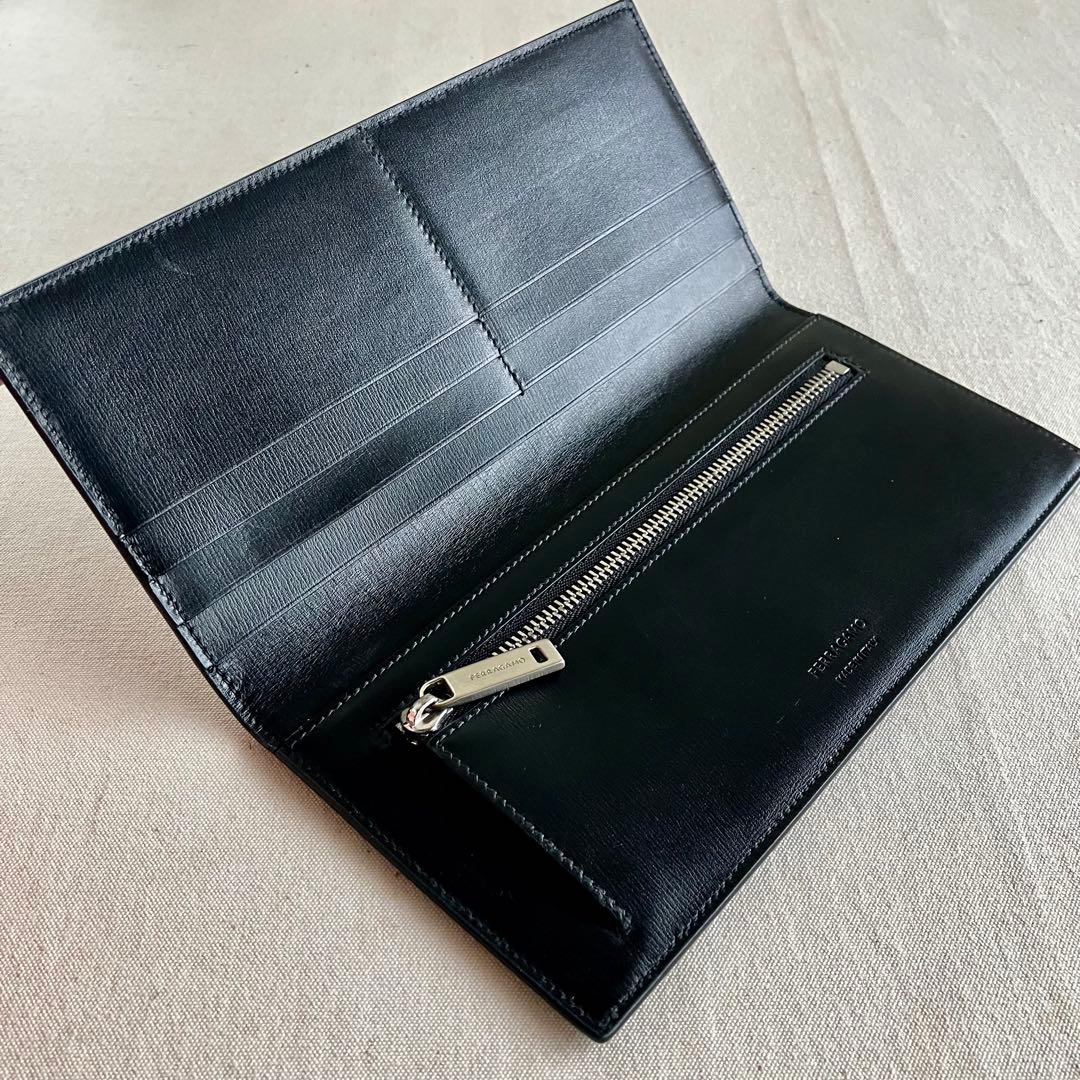 小物 FERRAGAMO Wallet Black Leather NERO