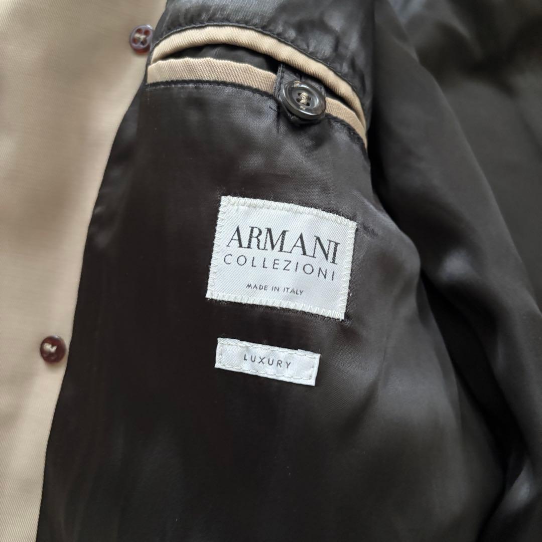 極美品 ARMANI COLLEZIONI トレンチコート ベルト付 日本XL