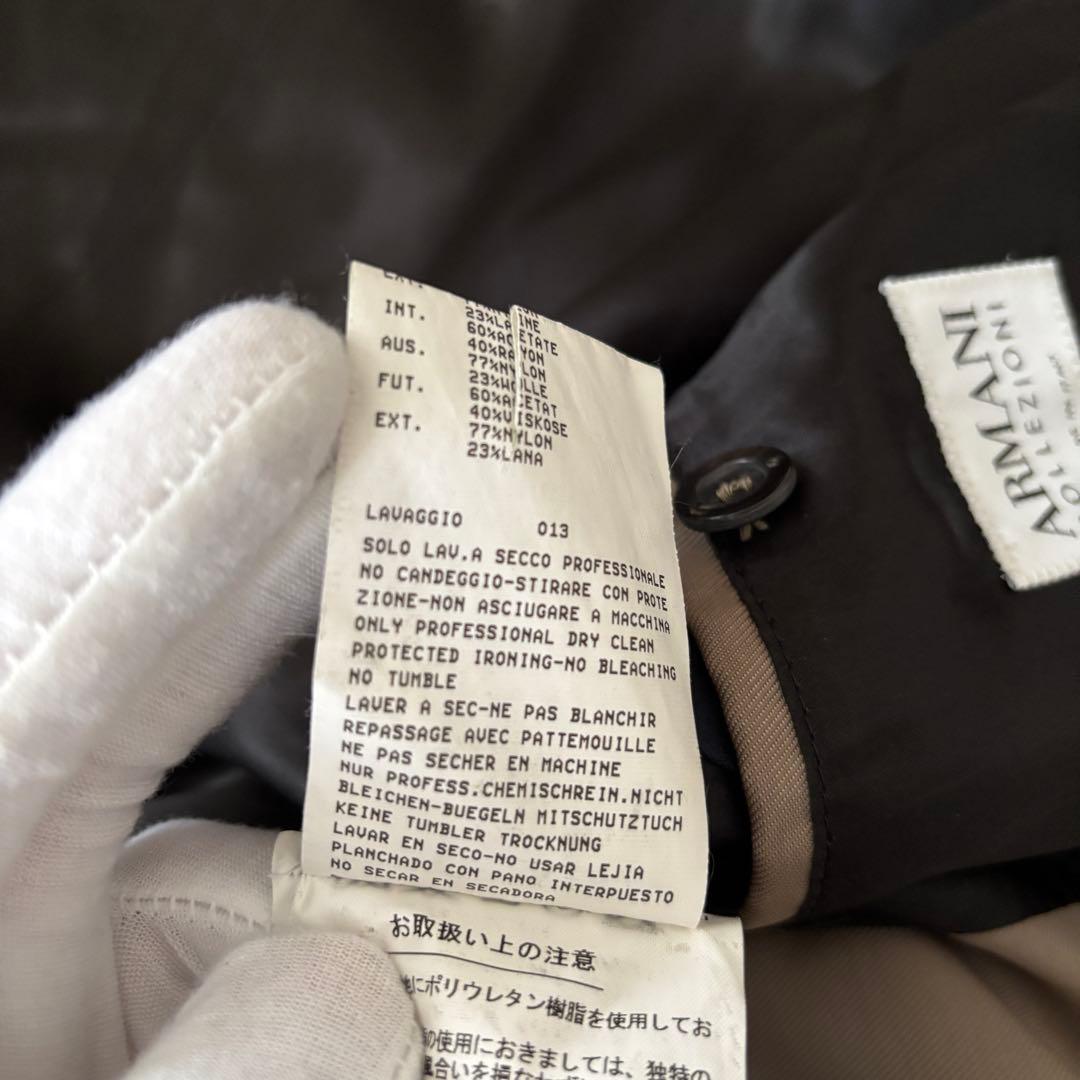 極美品 ARMANI COLLEZIONI トレンチコート ベルト付 日本XL