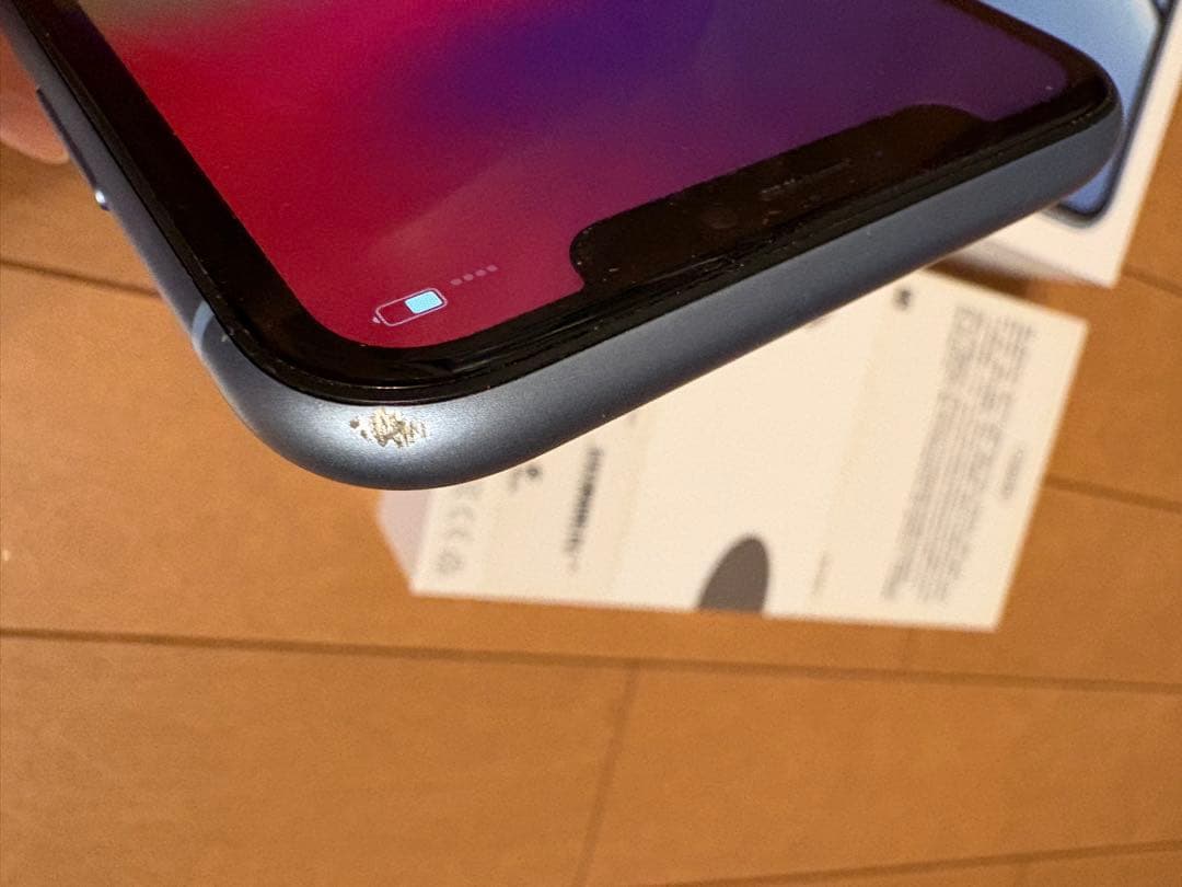 美品⭐︎iPhone XR 128GB SIMブルー　iFaceカバー付き！
