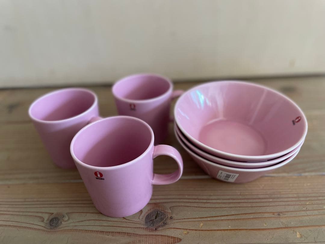 イッタラ　ティーマ　ボウル　マグカップ　ローズ