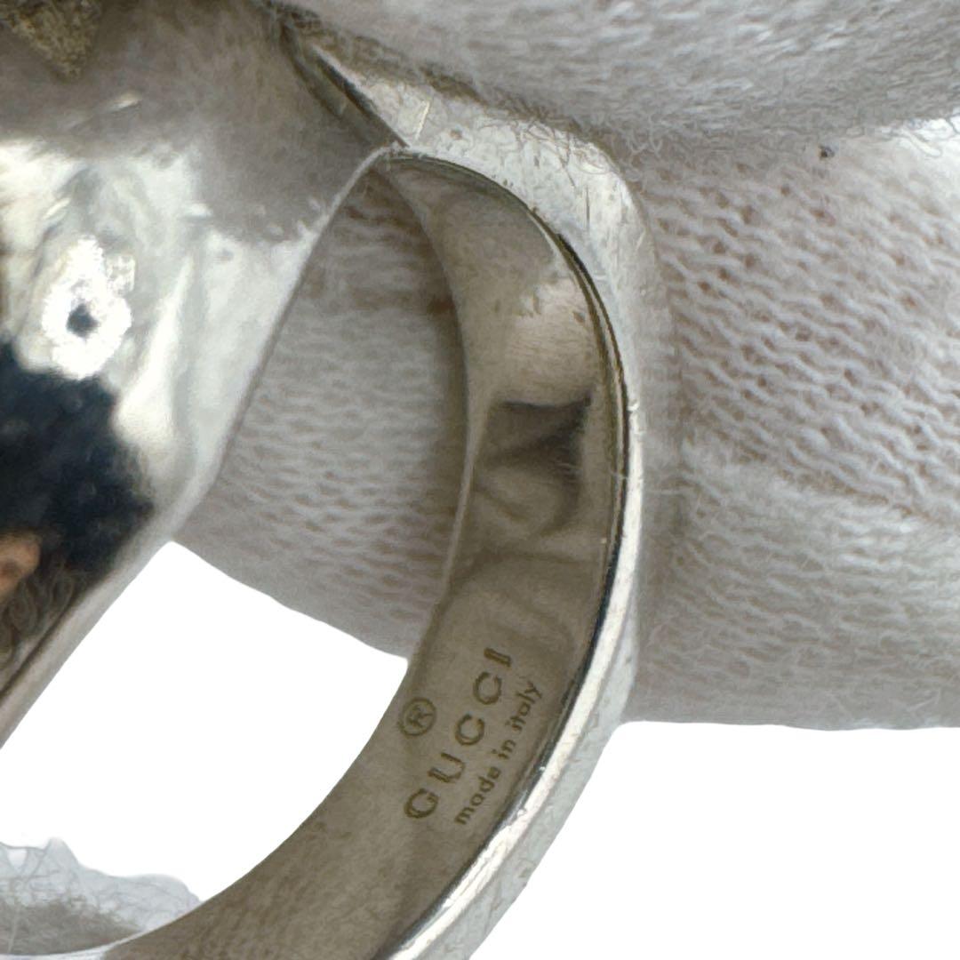 グッチ インターロッキングG ハートブリット リング 指輪 Sv925 シルバー