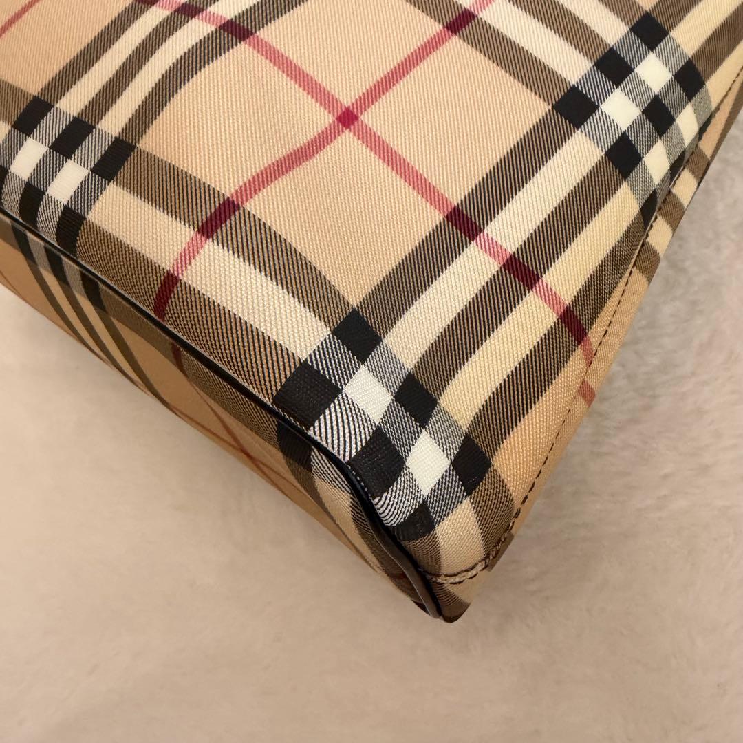Burberry バーバリーロンドン トートバッグ ノバチェック PVC