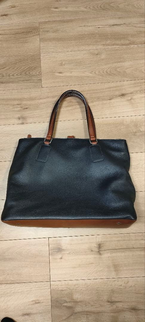 Daniel & Bob 黒 レザートートバッグ