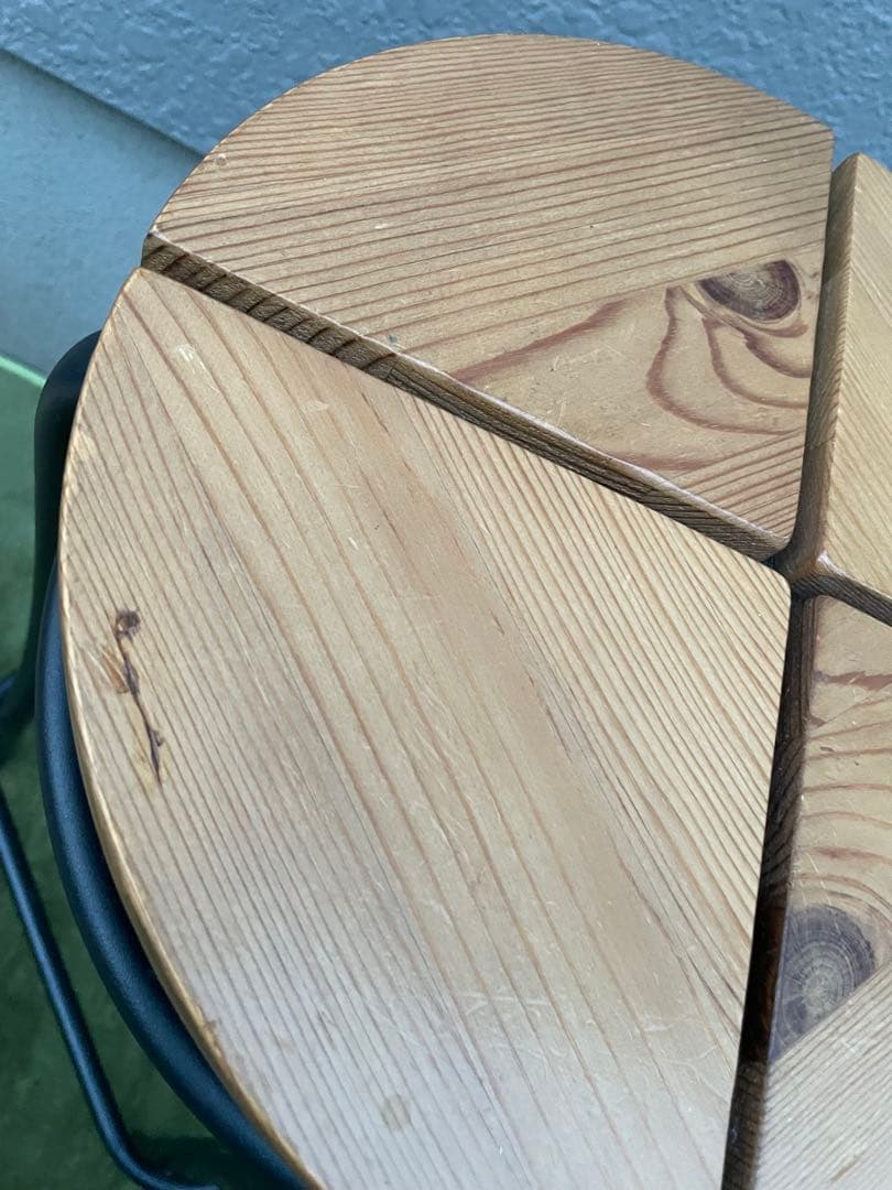 廃盤　2脚セット　希少モデル　IKEA AGNE スツール　椅子　パイン無垢材