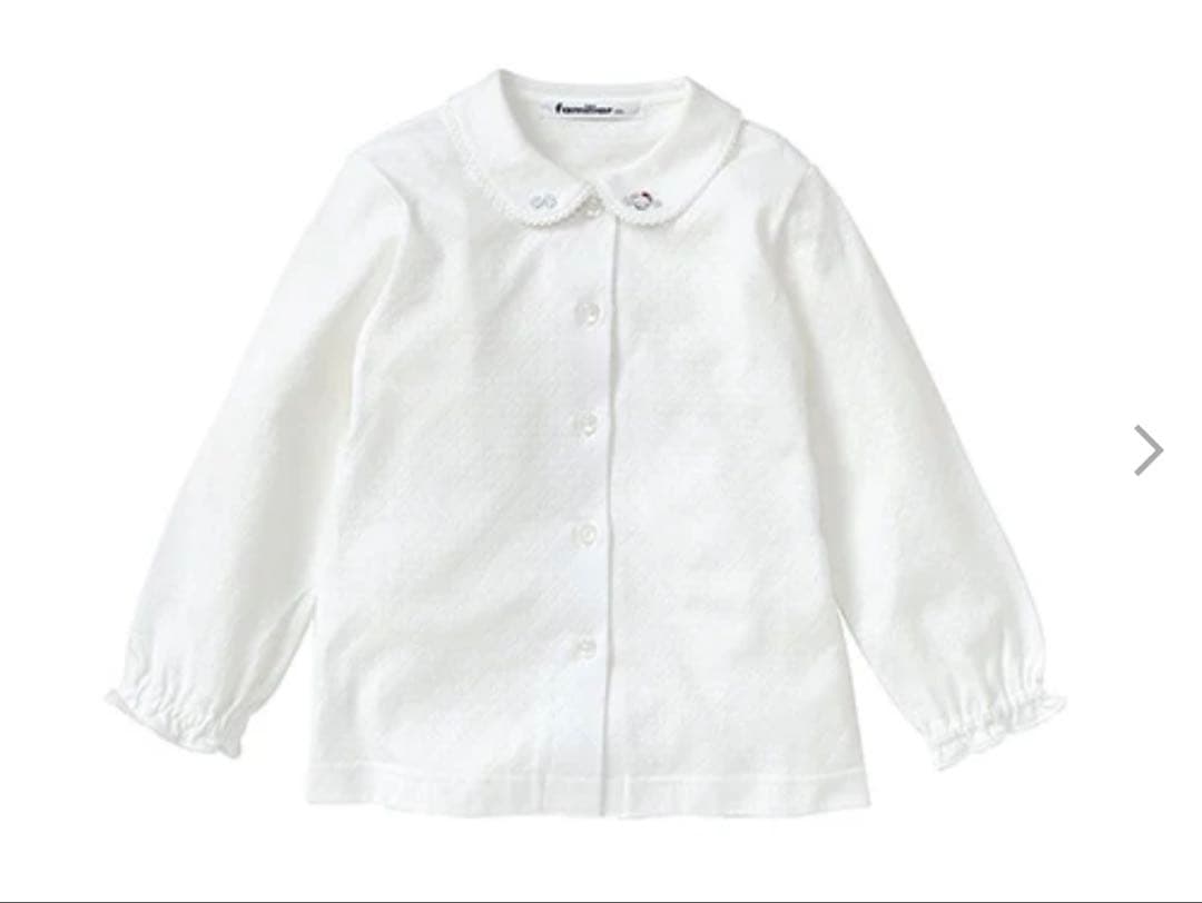 【ほぼ新品】familiarジャンパースカート&ブラウス90cm【フォーマル】