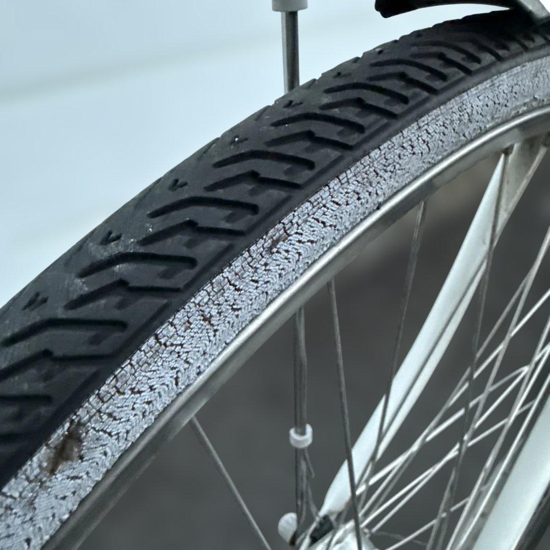 直接引き取りのみ　ロココ　27インチ自転車　ホワイト