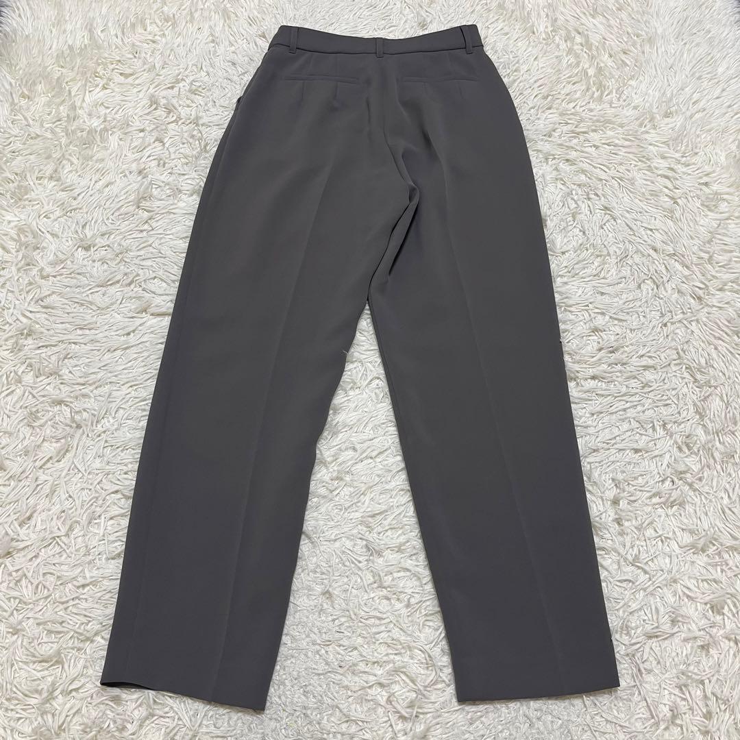 美品 ナチュラルビューティーベーシック ノーカラー セットアップ スーツ パンツ