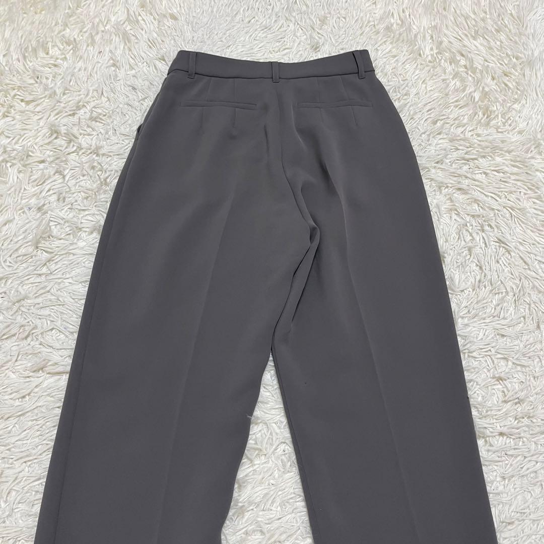 美品 ナチュラルビューティーベーシック ノーカラー セットアップ スーツ パンツ