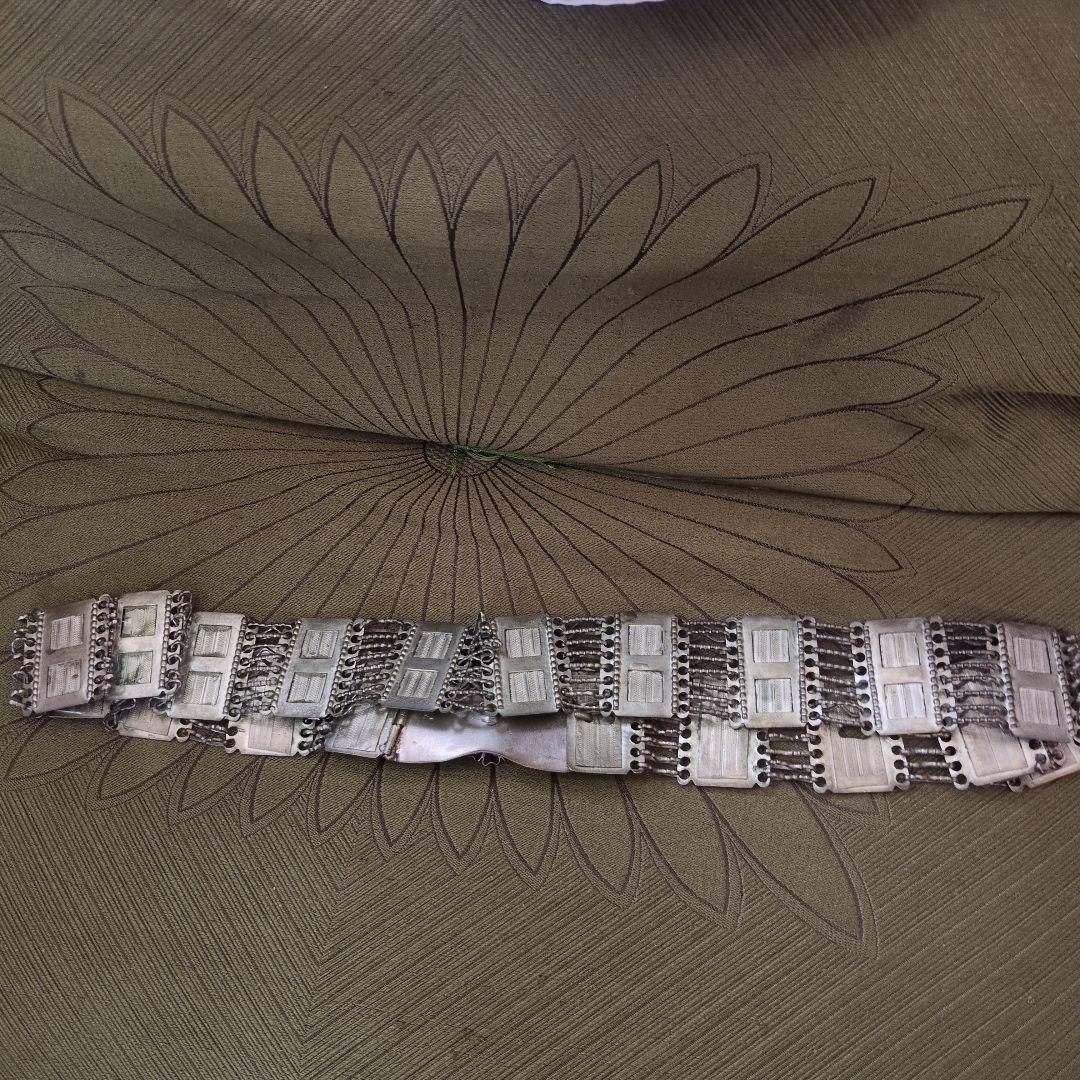 オスマントルコのヴィンテージ テルカリ(銀線細工)のブライダルベルト