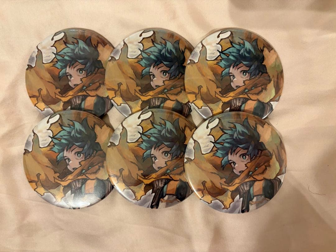 僕のヒーローアカデミア ヒロアカ 原画展 緑谷出久 缶バッジ