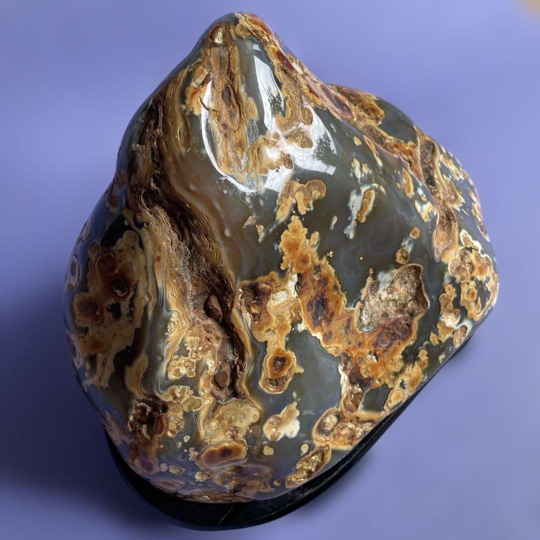 大型　水石　孔雀瑪瑙　5.7キロ