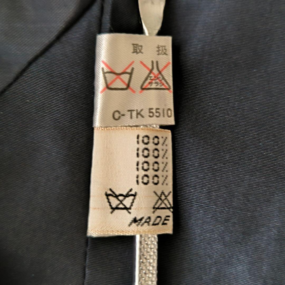 美品★HERNO ヘルノ シルク総柄ライニング コート ネイビー イタリア製