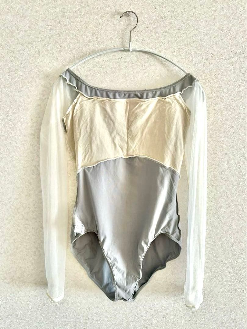 美品♡AKANE TAKADA ロングスリーブレオタード　グレー　L