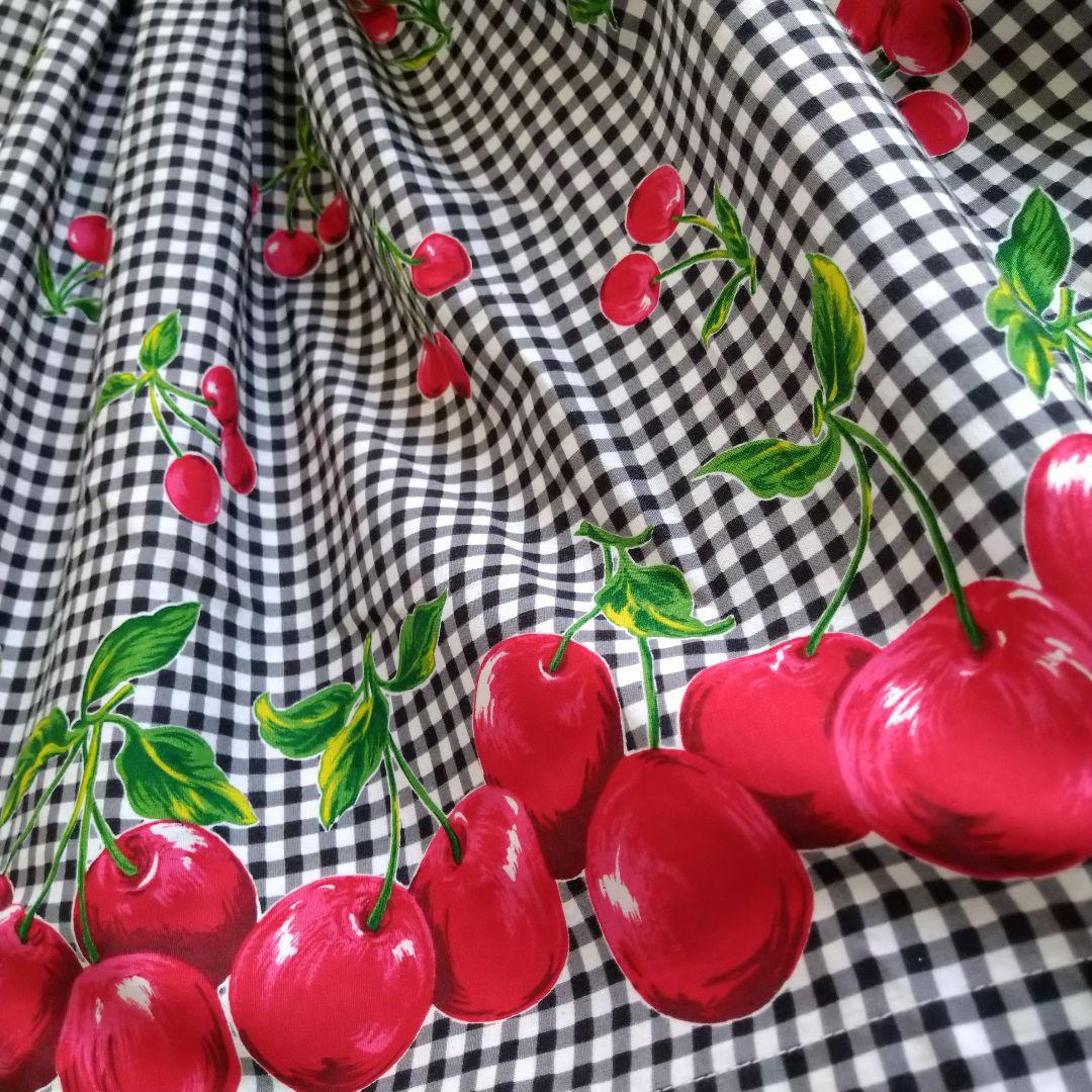 エミリーテンプル キャミソールワンピース さくらんぼ チェック 150