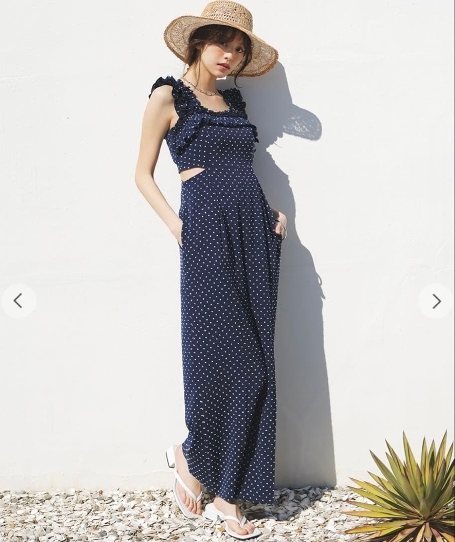 【雑誌掲載】LILLIAN CARAT/バリエーションフリルオールインワン