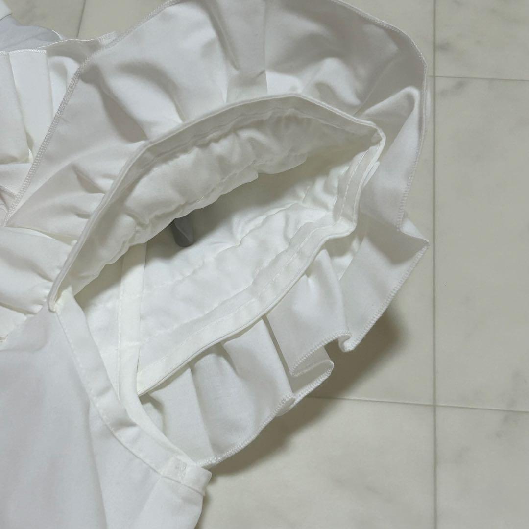 新品未使用✨ TREFLE+1 ブラウス フリル チュール ホワイト Free