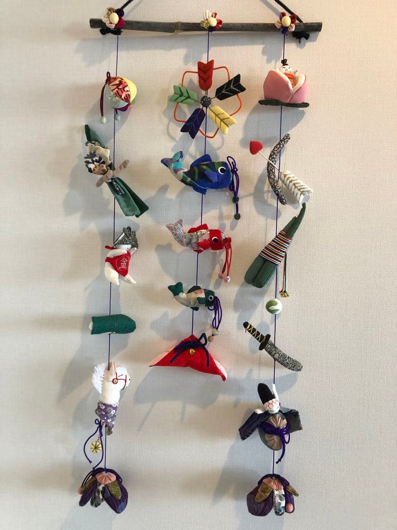 端午の節句の壁掛け③　吊るし飾り　吊るし雛