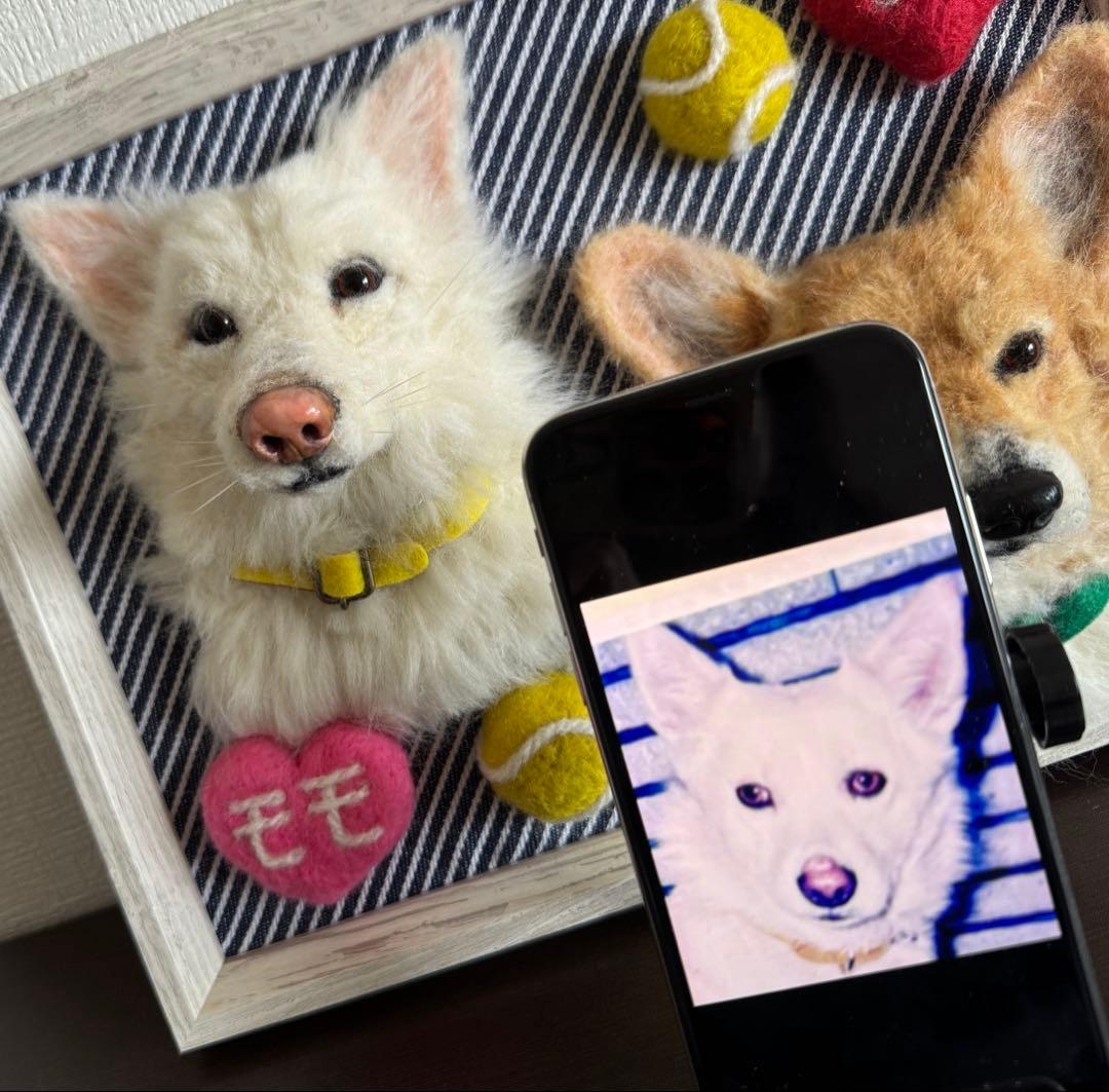 わんこ限定　うちの子プレート　オーダー受付　羊毛フェルト