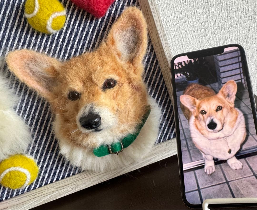 わんこ限定　うちの子プレート　オーダー受付　羊毛フェルト