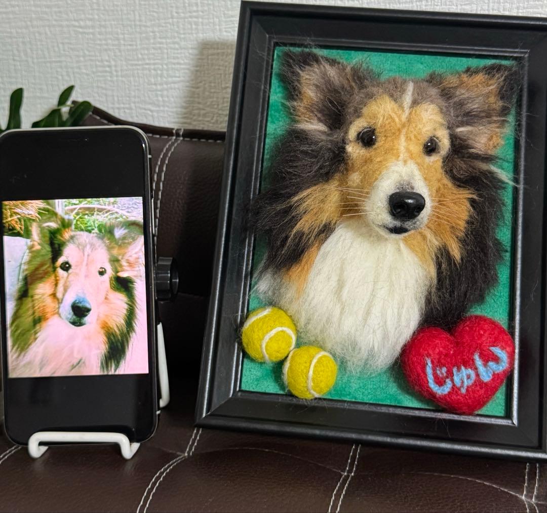 わんこ限定　うちの子プレート　オーダー受付　羊毛フェルト