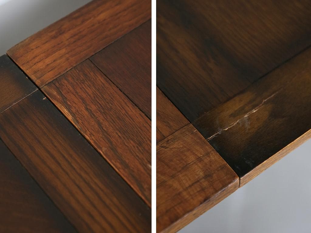 英国アンティーク木製ドローリーフテーブル/伸長式ダイニング/作業机(92-124