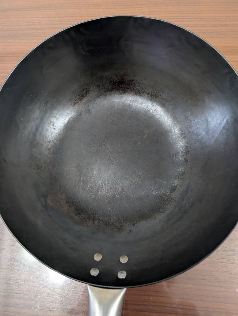 HANAKO+ａ 打ち出し窒化加工深型フライパン　27cm　チタンハンドル