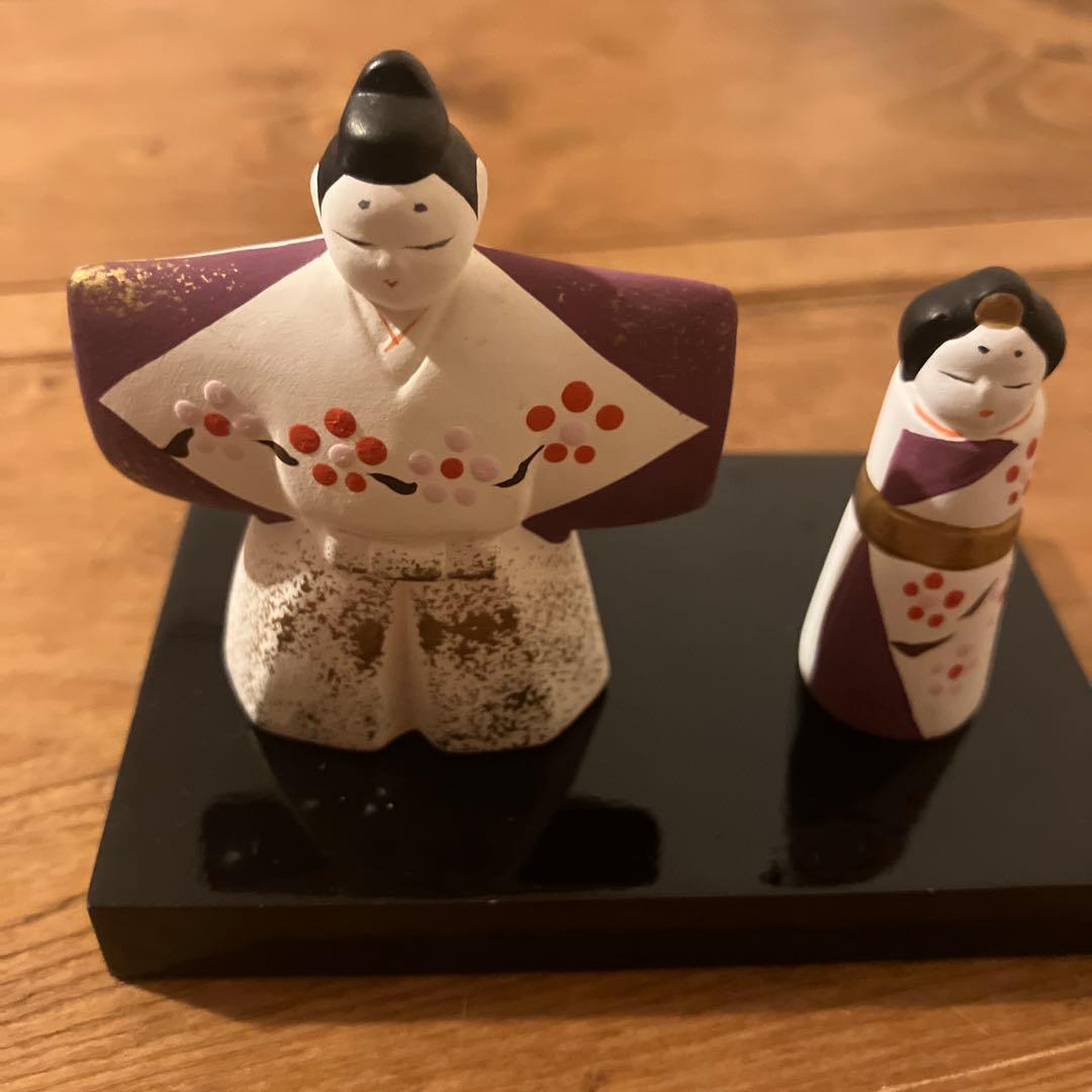 陶器のお雛様　ひな人形　立ち雛