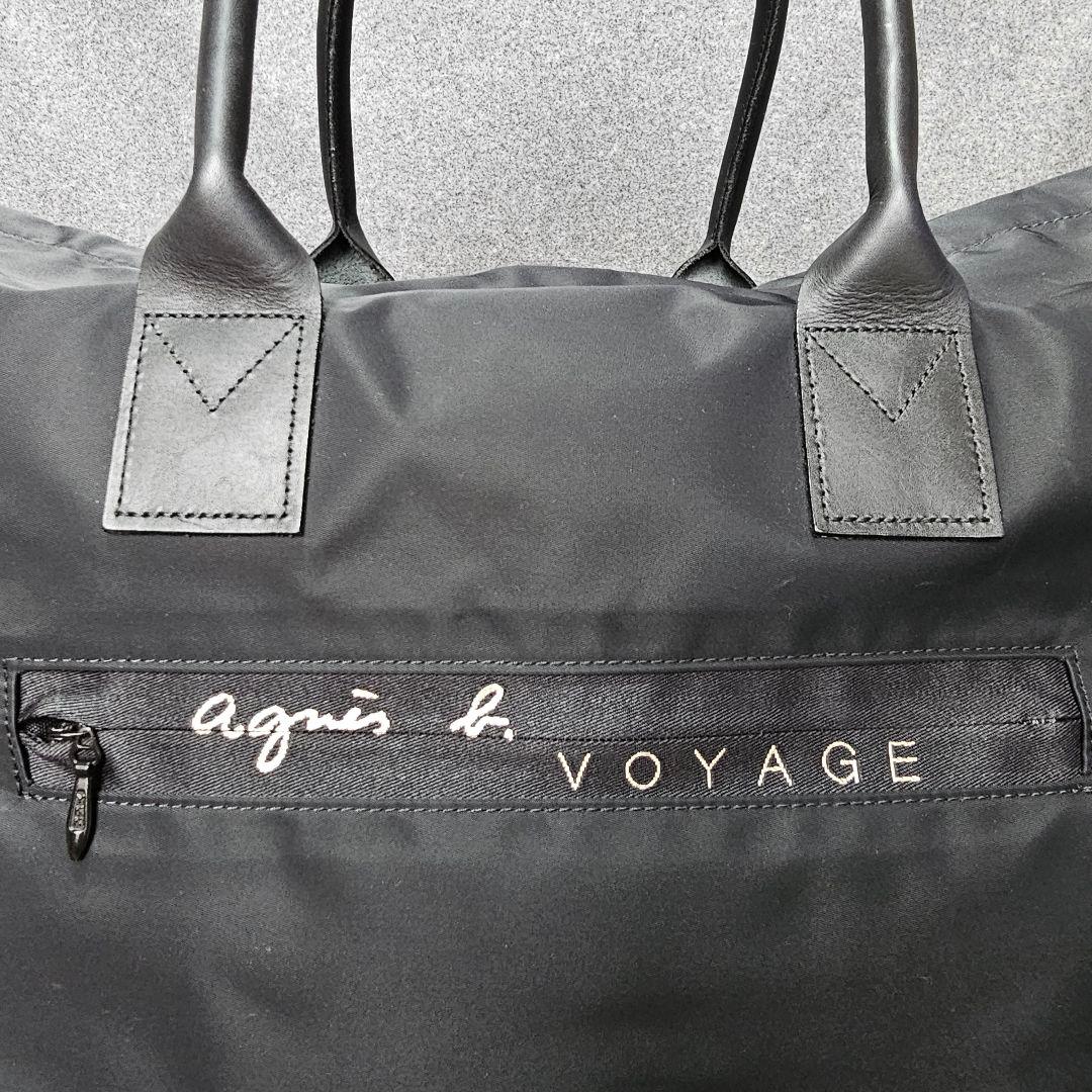 美品【アニエスベーボヤージュ】2WAY ボストンバッグ 旅行バッグ 黒